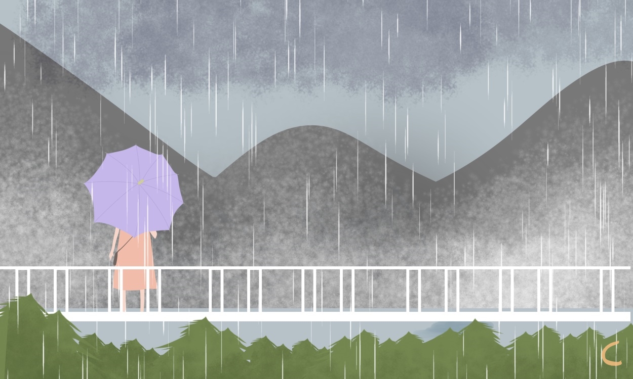下雨天心情低落的说说句子