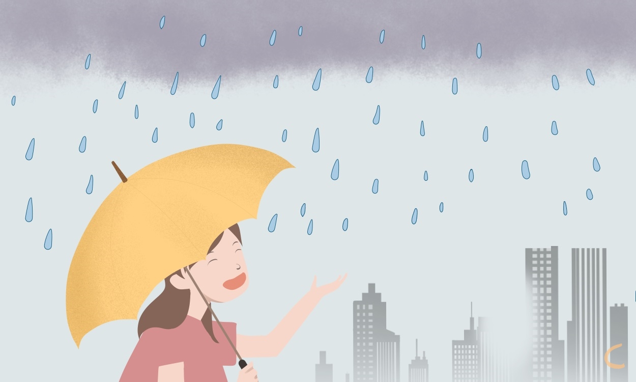 下雨朋友圈文案句子
